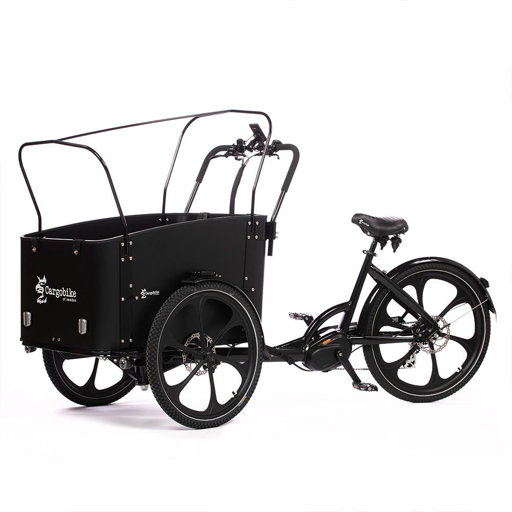 Cargobike of Sweden Delight Premium El-ladcykel med kalechebuer