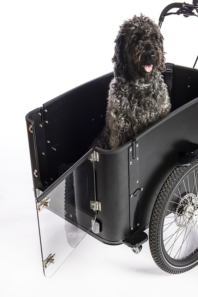 Cargobike Delight Dog med gennemsigtig frontlåge