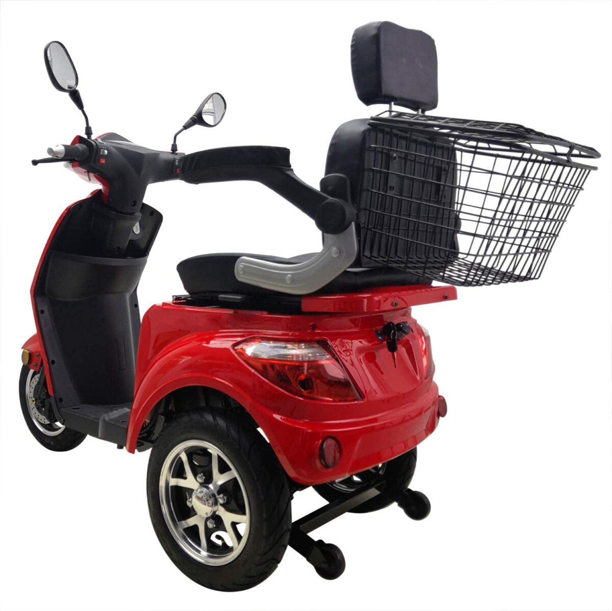 Trehjulet el-scooter til ældre eller handicappede