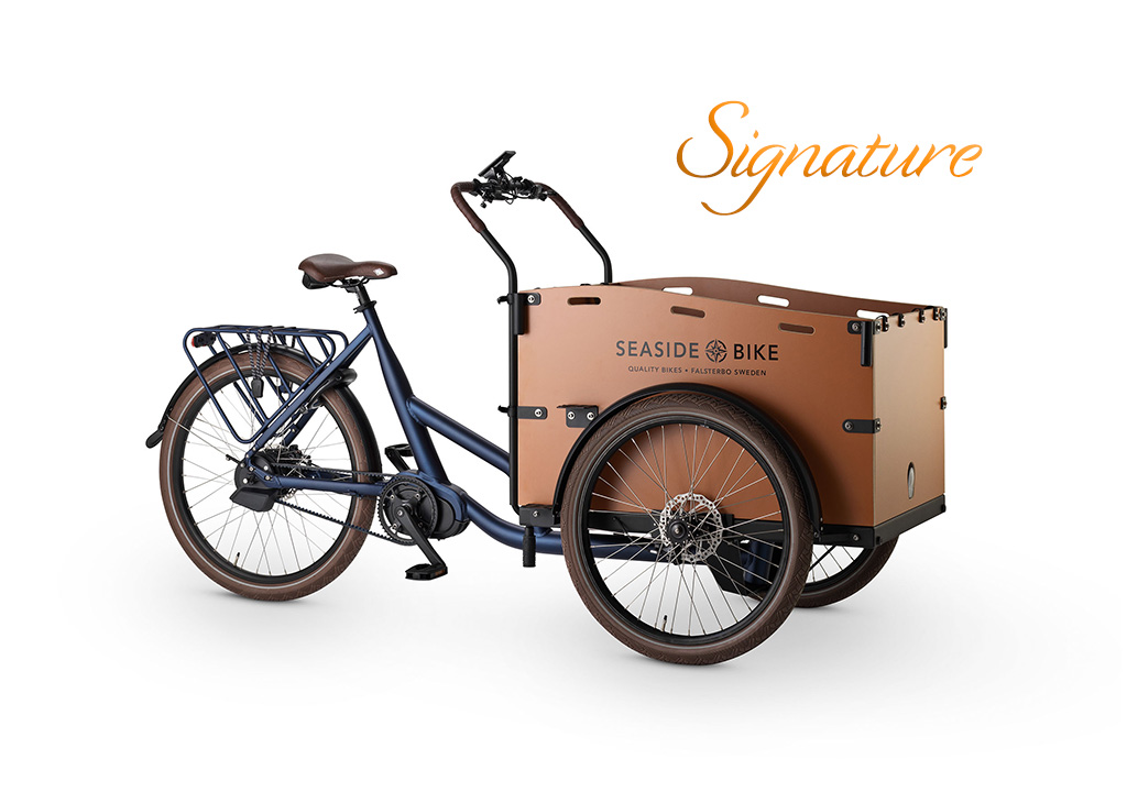 Seaside Bike Signature El-ladcykel – Marineblå