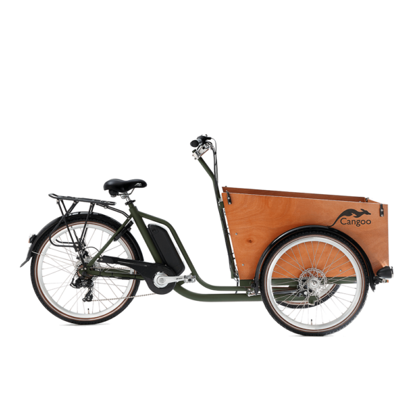 Cangoo Easy-E El-ladcykel med frontlåge – Grøn